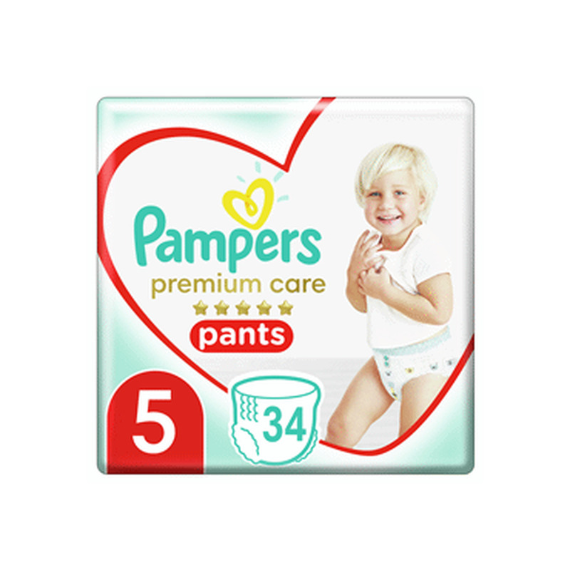 Püksmähk.PAMPERS Prem.Care s5,34tk 12-17