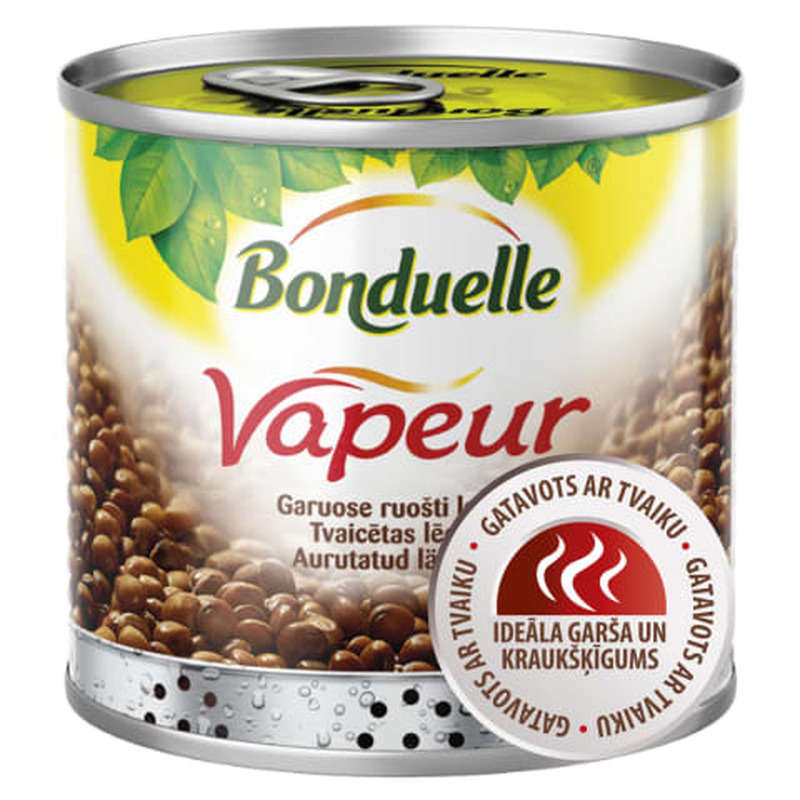 Läätsed aurutatud Bonduelle Vapeur 310g