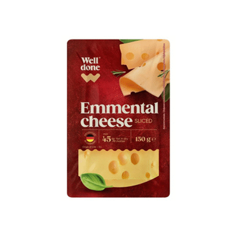 Juust Emmental WELL DONE 45% viil., 150g