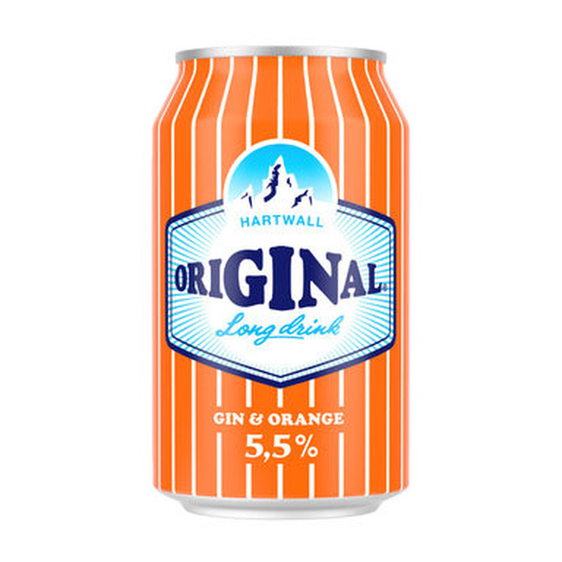 Long drink Gin & Orange, HARTWALL, 330 ml purk