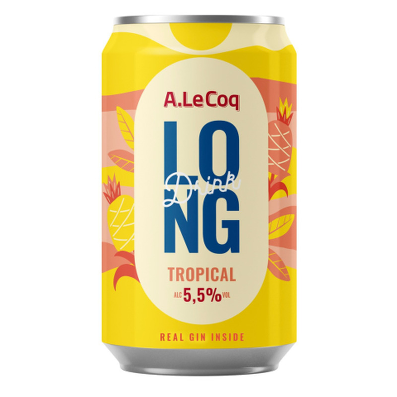 Muu alkohoolne jook A. Le Coq Long Drink Tropical 5,5%vol 0,33l prk