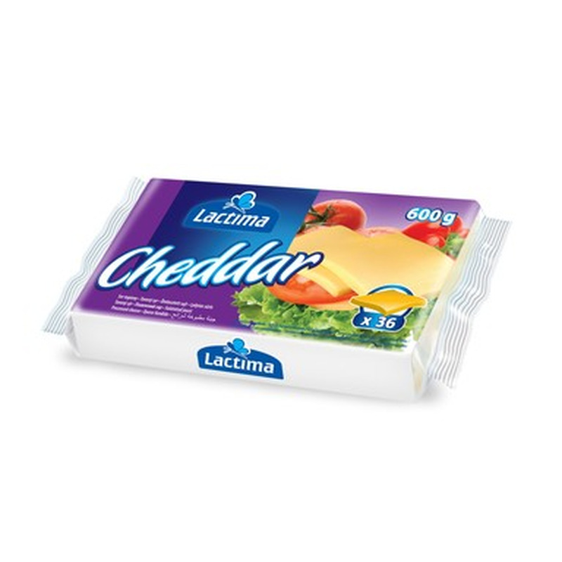 LACTIMA Sulatatud juustu viilud Cheddar 600g (36 viilu)