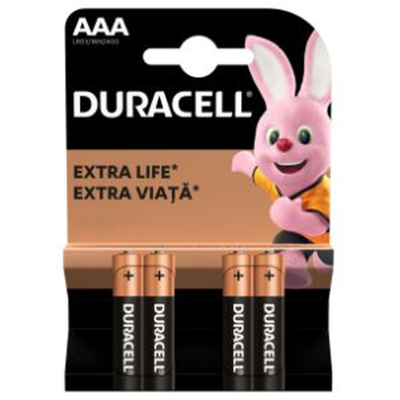 Patareid Basic AAA, DURACELL, 4 tk