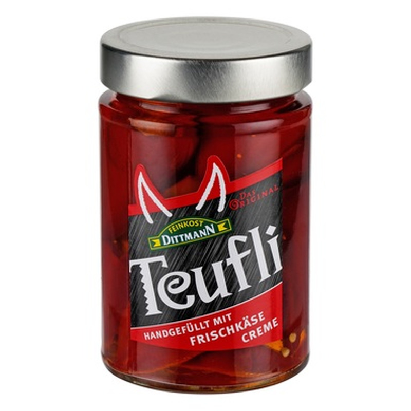 DITTMANN Pikantsed punased pepperonid toorjuustuga 290g