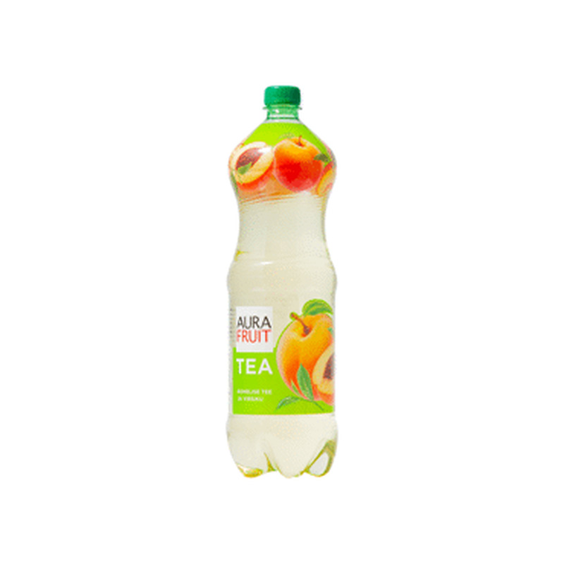 Roheline jäätee AURA FRUIT Virsik.1.5L