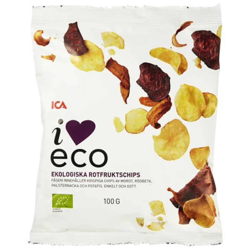 Mahedad juurviljakrõpsud I love eco 100g