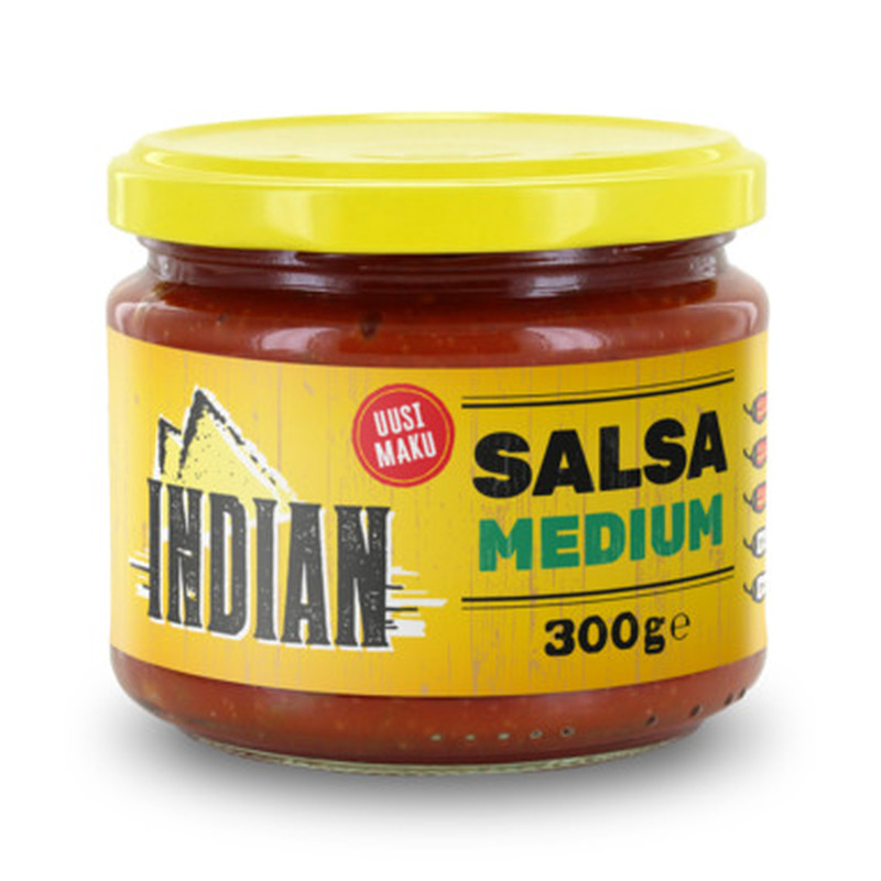 INDIAN Salsa kaste medium 260g/300g (klaas)