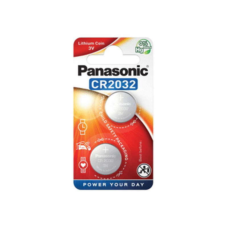 Patareid PANASONIC CR2032/2B, 2tk