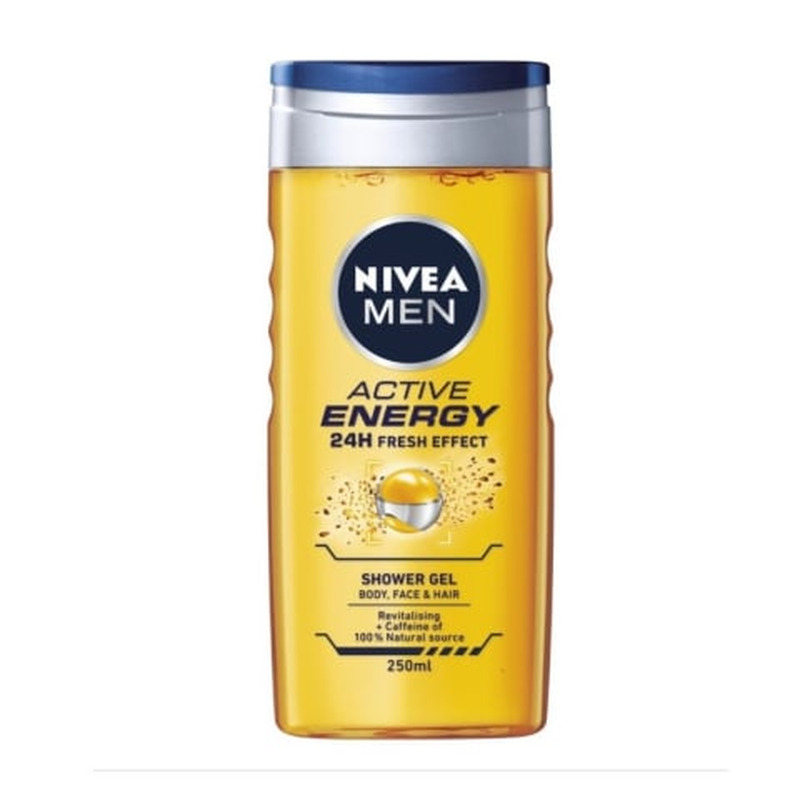 Dušigeel Nivea Men Active Energy 250ml