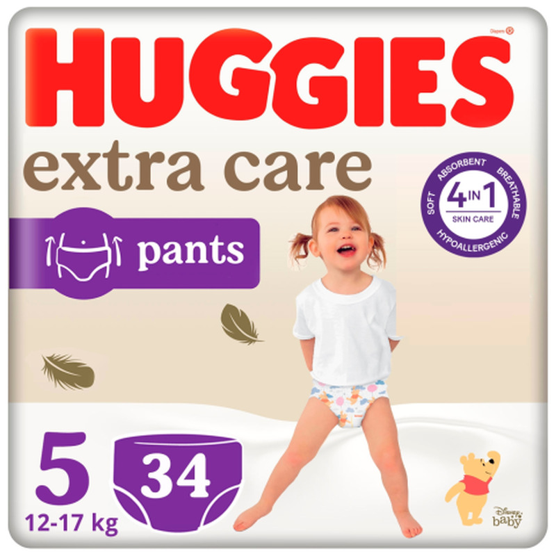 Püksmähkmed Huggies Extra Care 5 12-17kg 34tk