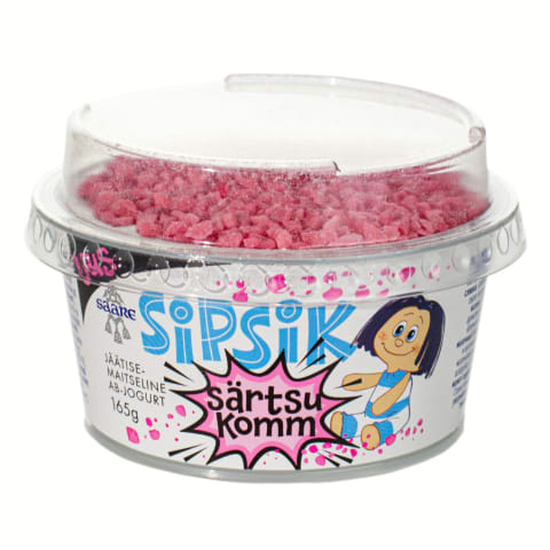 Jogurt jäätisemaitseline pauksuhkru kommidega Sipsik 165g