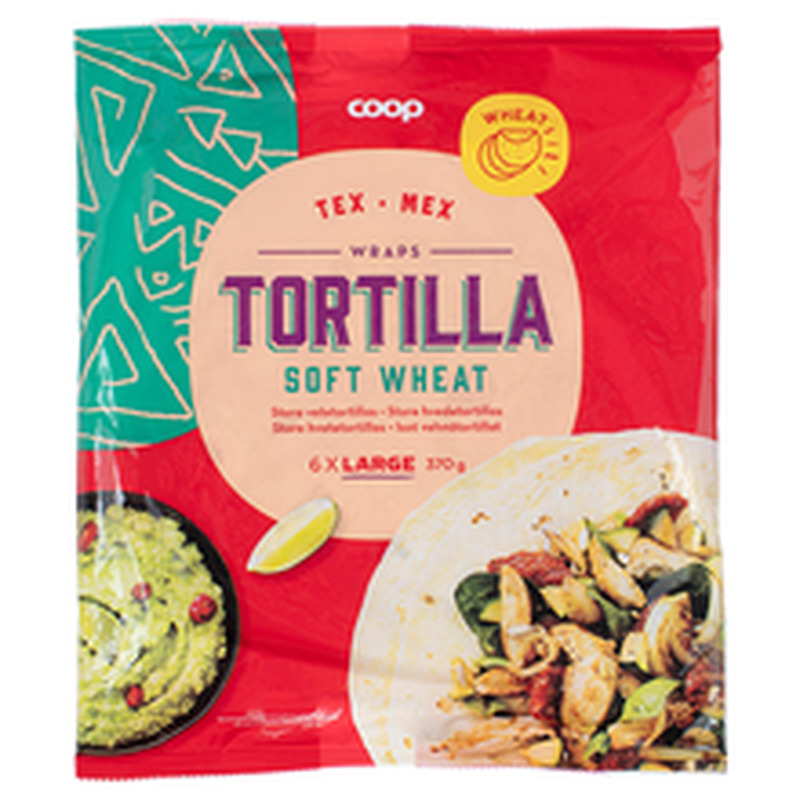 Tex Mex suured tortilla wrapid 370 g 6 tk