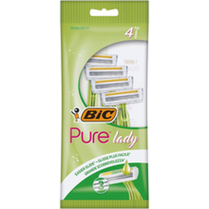 Bic pure3 ühekordsed raseerijad naistele 3 tera 4tk