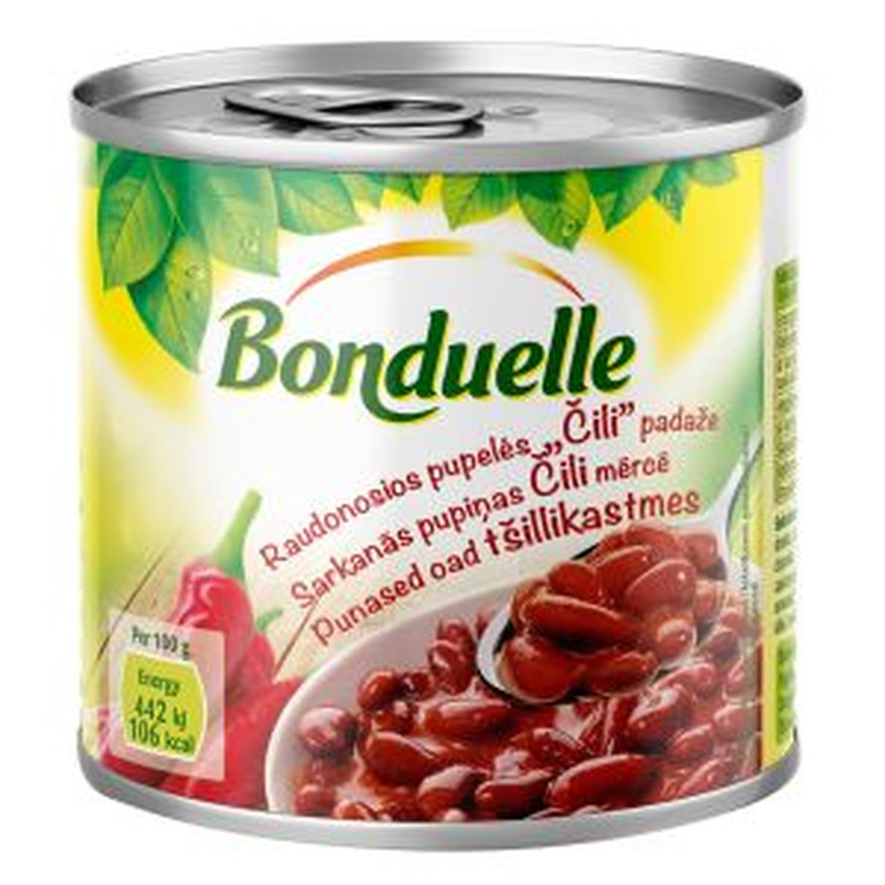 Punased oad tšillikastmes, BONDUELLE, 430 g