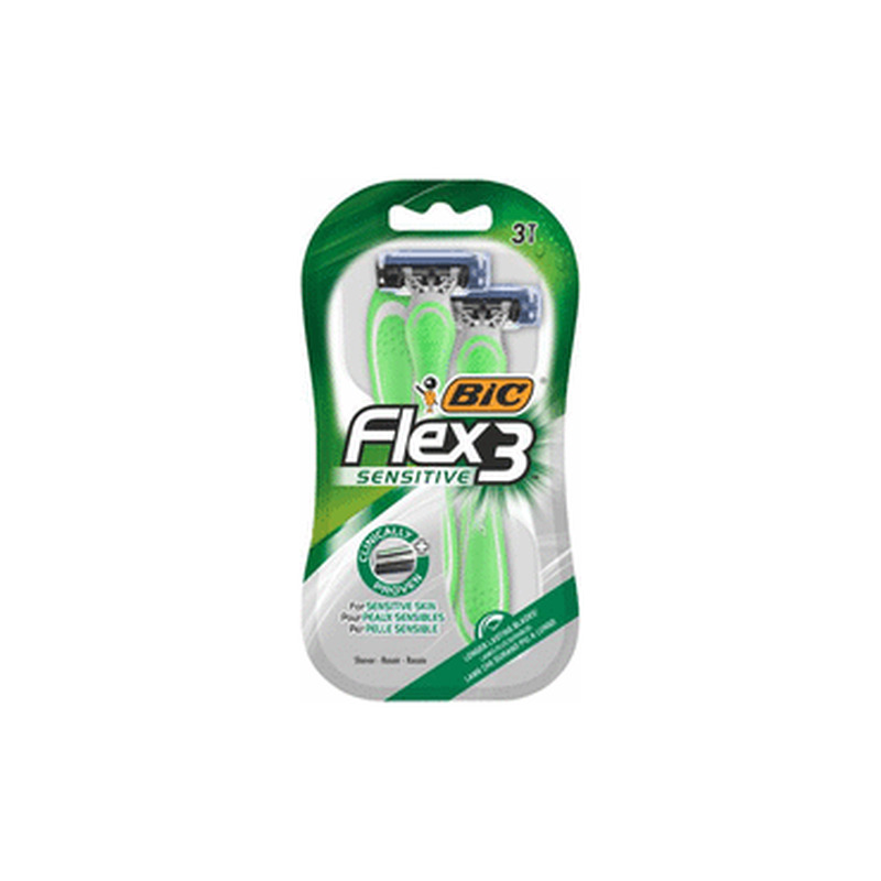 Raseerija BIC Flex3 Sensitive 3tk