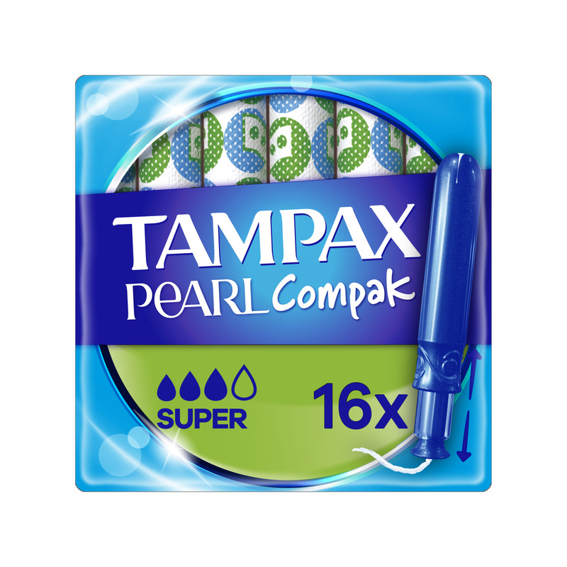 Tampax Compak Pearl Super Tampoonid Aplikaatoriga, 16 tk