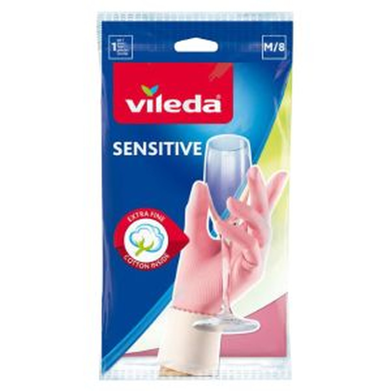 Kummikindad Sensitive M, VILEDA, 1 paar