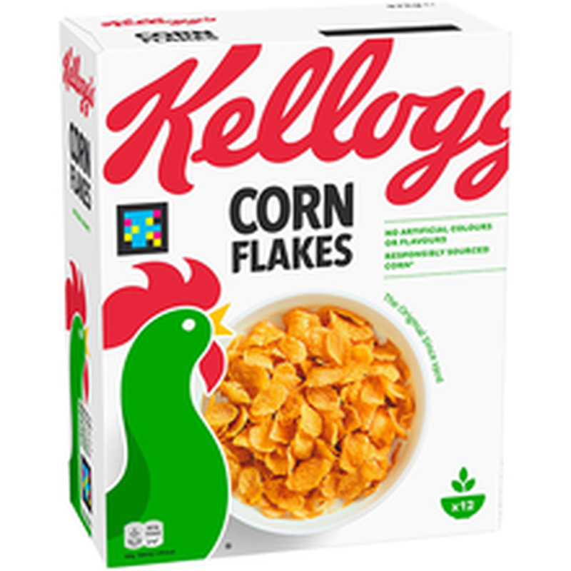 Hommikuhelbed Corn Flakes, KELLOGG'S, 375g