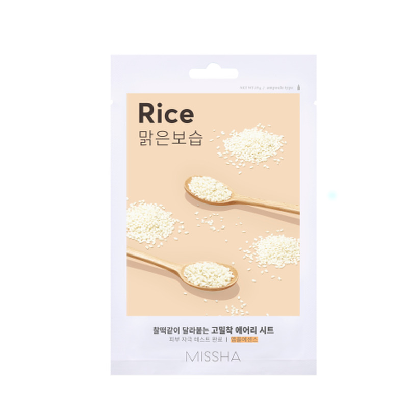 Riisipaberist kangasmask riisiga Missha Airy Fit 19g