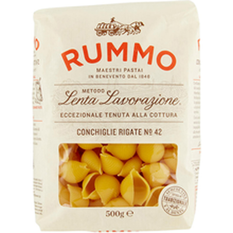 Rummo Conchiglie Rigate Pasta № 42, 500 g