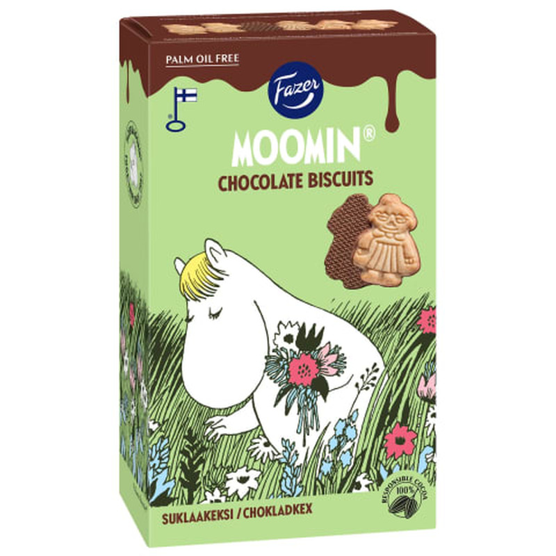 küpsised šokolaadikattega Fazer Moomin 175g