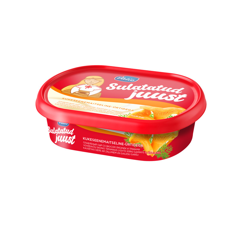 Sulatatud juust kukeseenemaitseline ürdi, VALIO, 185 g