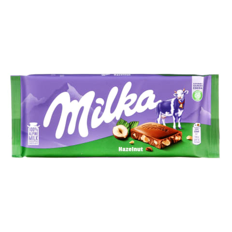 Piimašokolaad sarapuupähkliga Milka 100g