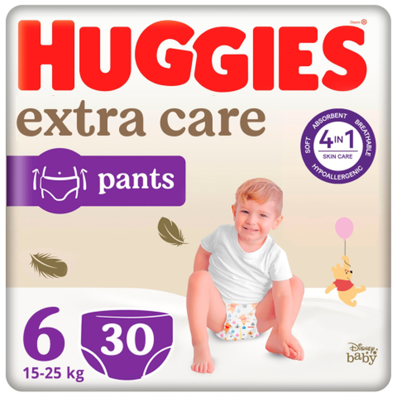 Püksmähkmed Huggies Extra Care 6 15-25kg 30tk