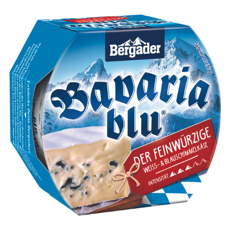 Sini-valgehallitusjuust Bavaria Blu, BERGADER, 150 g