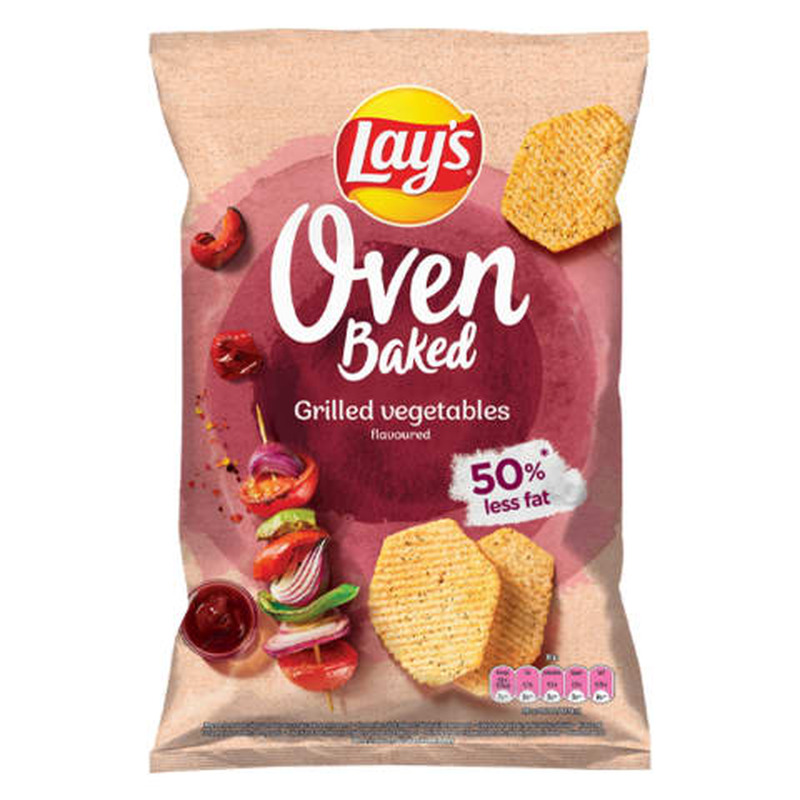 Kartulikrõps grillitud juurvilja maitse Oven Baked, LAY'S, 110 g