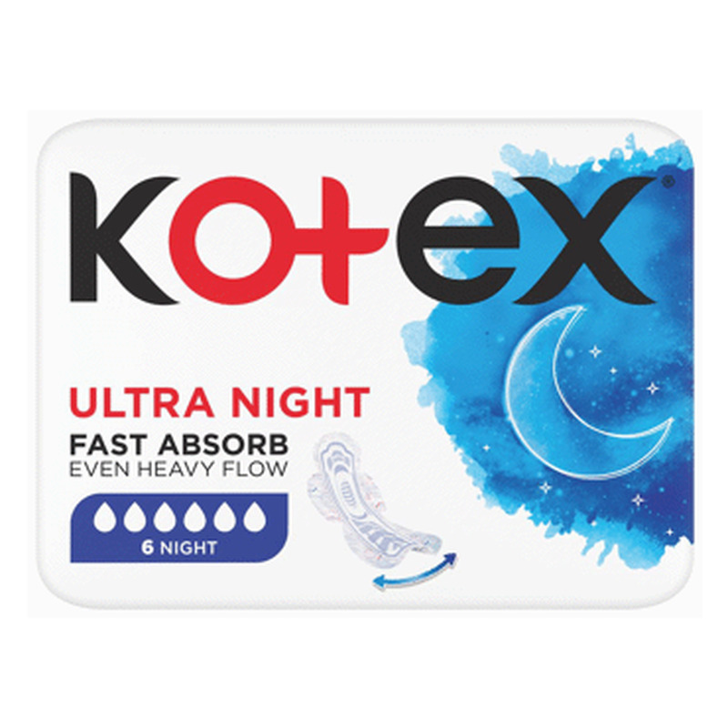 Hügieeniside KOTEX Ultra Night 6tk