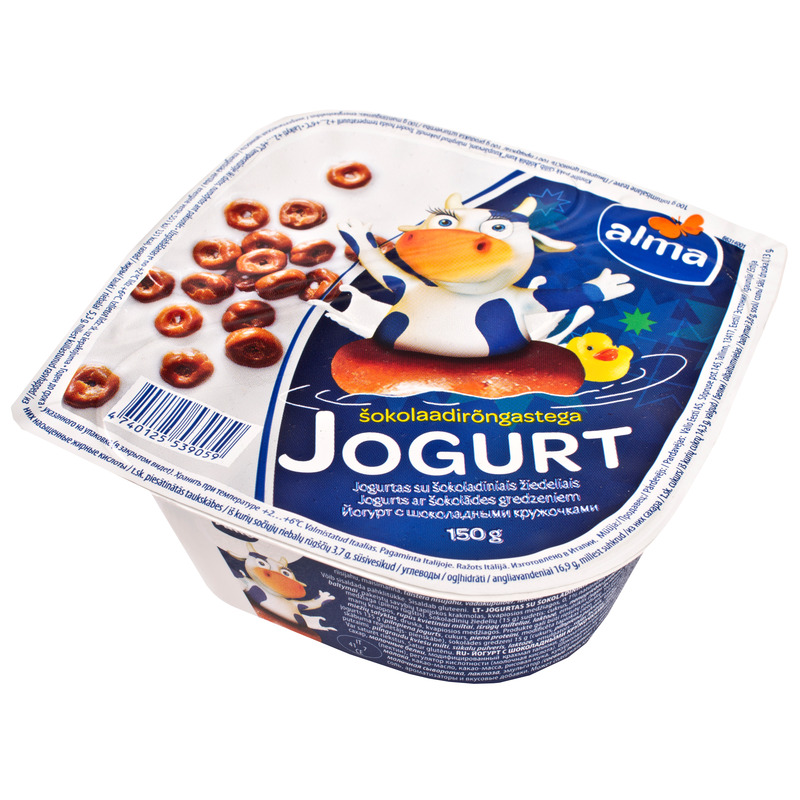 Jogurt šokolaadirõngastega, VALIO ALMA, 150 g