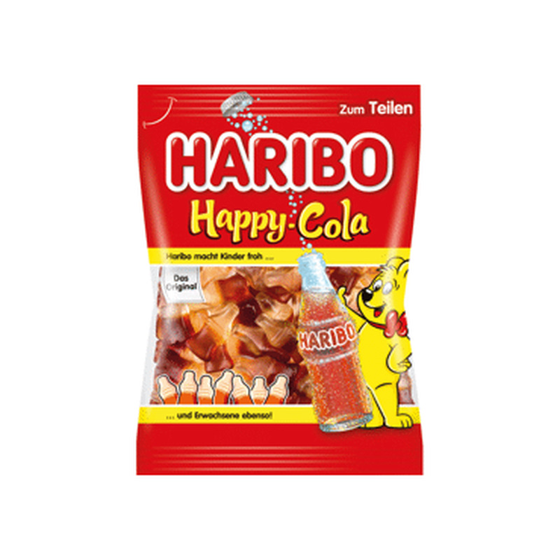 Kummikommid Happy Cola, HARIBO, 175 g