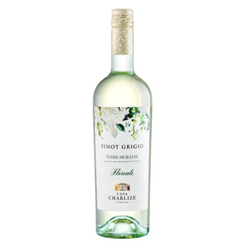 Kaitstud geograafilise tähisega vein Casa Charlize Floreale Pinot Grigio 12%vol 0,75l