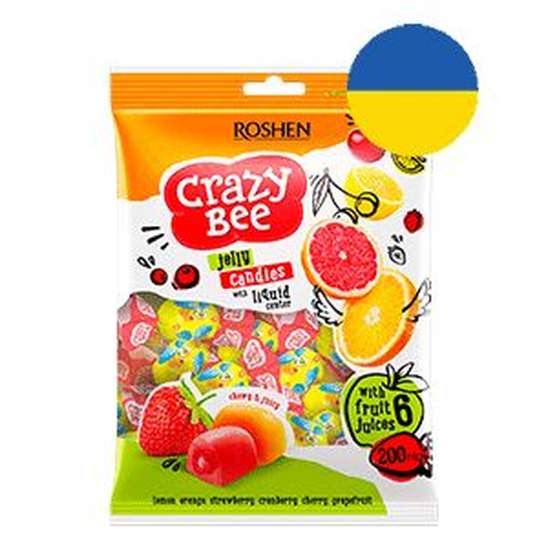 Roshen Marmelaadikomm Crazy Bee 200g erinevad