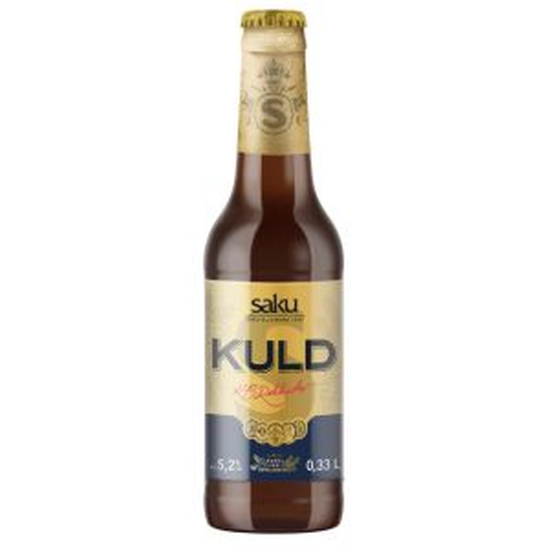 Hele õlu Kuld, SAKU, 330 ml pudel