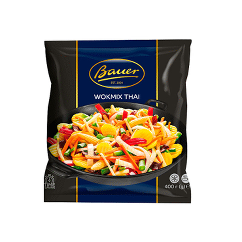 Külm.Wokmix Thai köögiv.segu BAUER, 400g