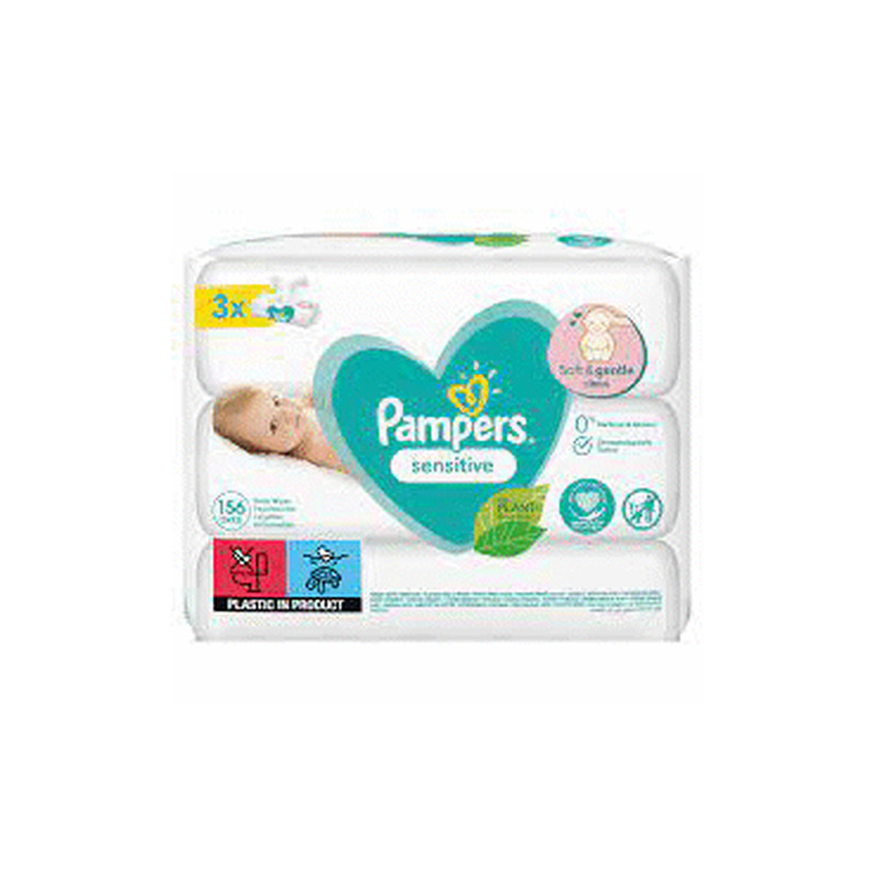 Niisked salvr.PAMPERS Sensitive 3x52tk