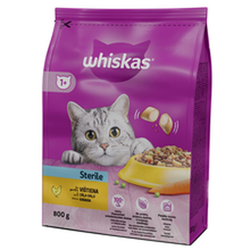 Whiskas kuivtoit steriliseeritud kassidele 800g