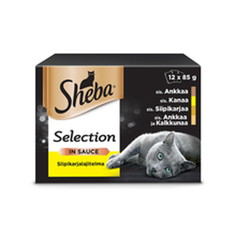 Sheba Selection täissööt kassidele 12x85g linnulihaga