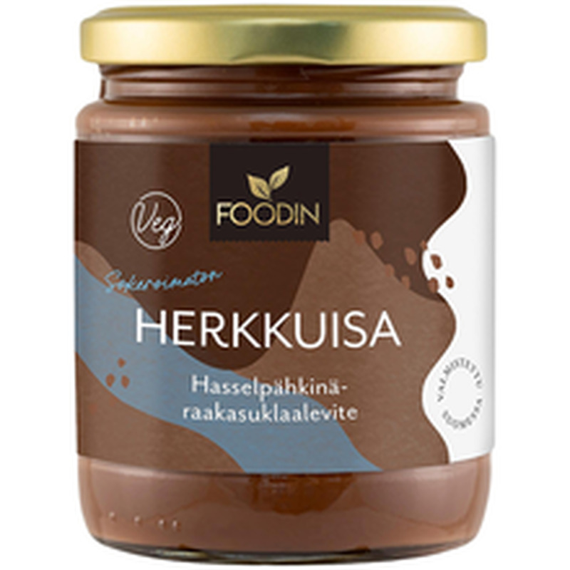 Foodin tooršokolaadiga sarapuupähklivõie, suhkruta 230 g