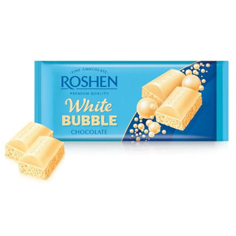 V.piima šok.White Bubble ROSHEN 80g