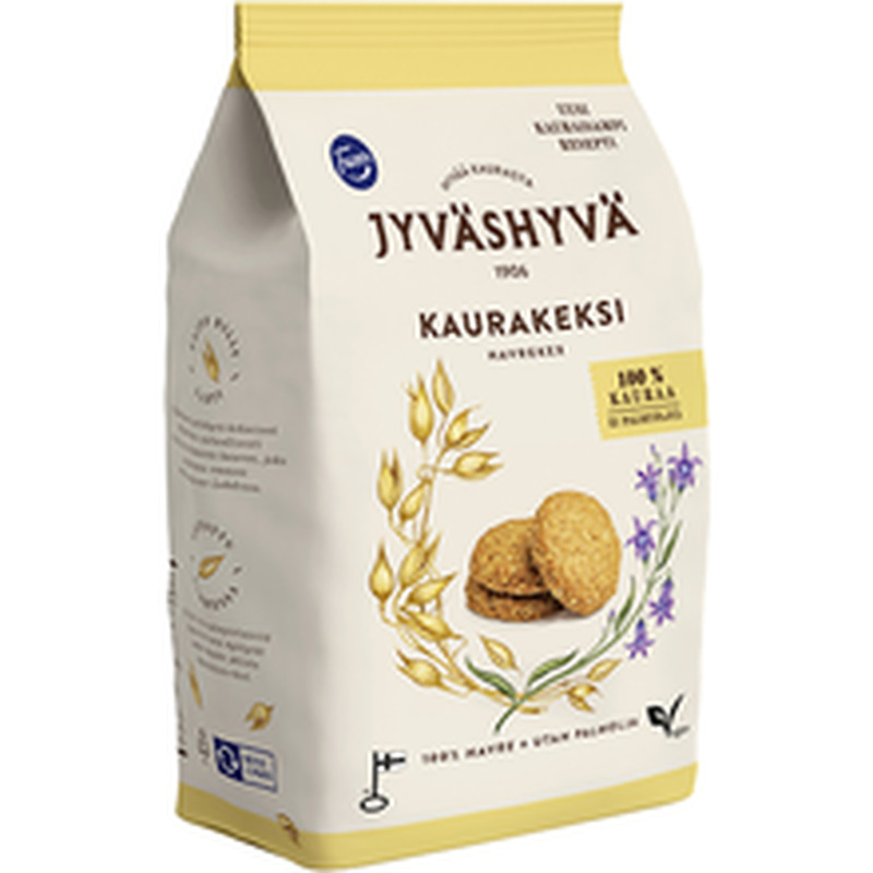 100% kaerajahust kaeraküpsised, JYVÄSHYVÄ, 350 g