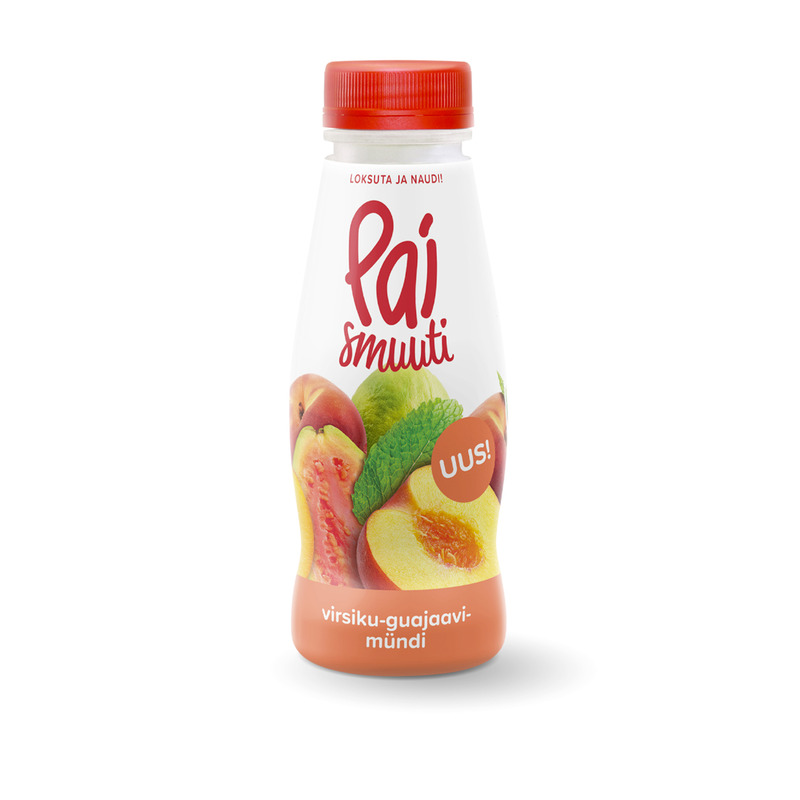 Smuuti virsiku-guajaavi-mündi, PAI, 280 ml