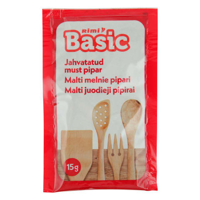 Jahvatatud must pipar Rimi Basic 15g