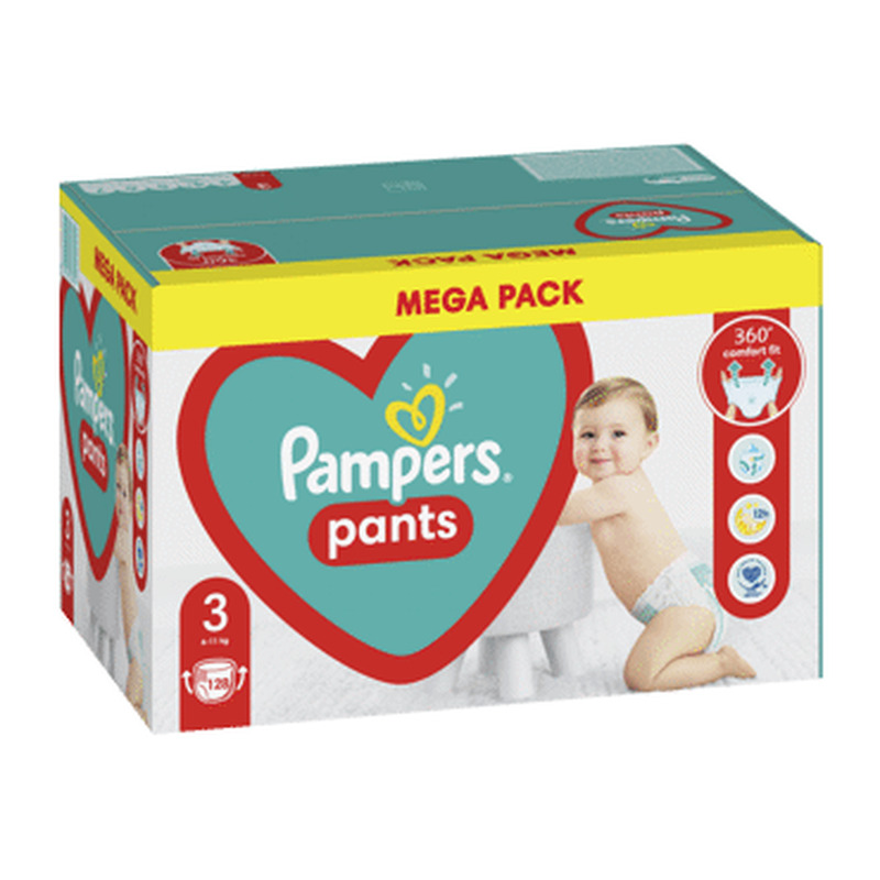 Püksmähkmed PAMPERS MP S3 6-11 kg 128tk