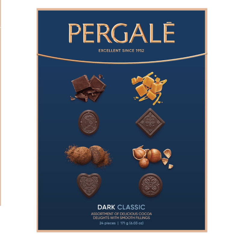 Kompvekiassortii Pergale Dark Classic 171g