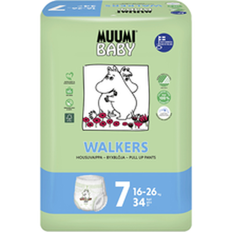 Muumi Baby püksmäkmed Walkers 7, 16-26 kg, 34 tk