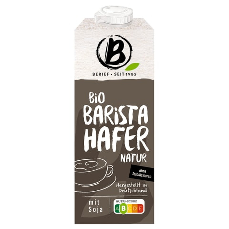 Kaera- ja sojajook Barista Berief mahe 1l