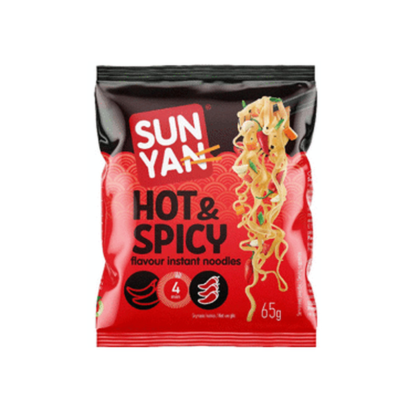 Kiirnuudlid hot&spicy SUN YAN 65g